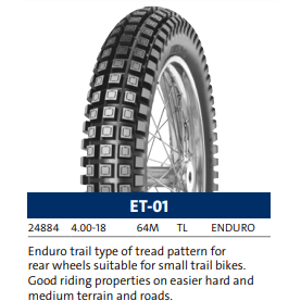 Mitas ET-01 Trial Type Motorcycle Tire