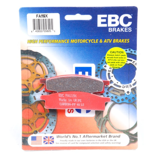 EBC  “X” Series Moto-X Sport & Enduro Brake Pad Organic