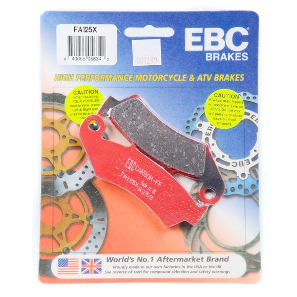 EBC  “X” Series Moto-X Sport & Enduro Brake Pad Organic