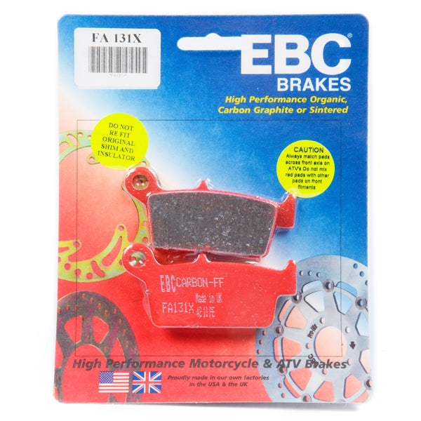 EBC  “X” Series Moto-X Sport & Enduro Brake Pad Organic