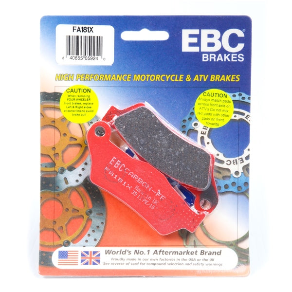 EBC  “X” Series Moto-X Sport & Enduro Brake Pad Organic