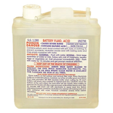 Yuasa Acid Bottle 32 oz