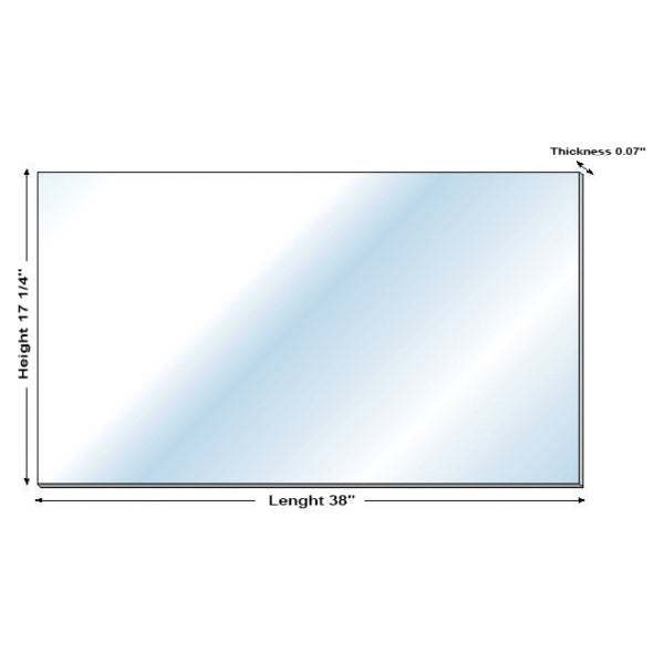 Kimpex Deluxe G.E. ®  Lexan ®  Polycarbonate Windshield Blank Universal
