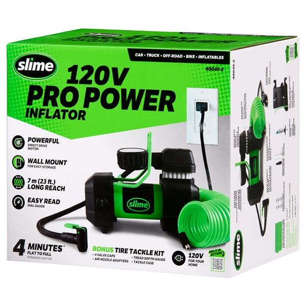 SLIME Pro Power Tire Inflator 0-100 psi