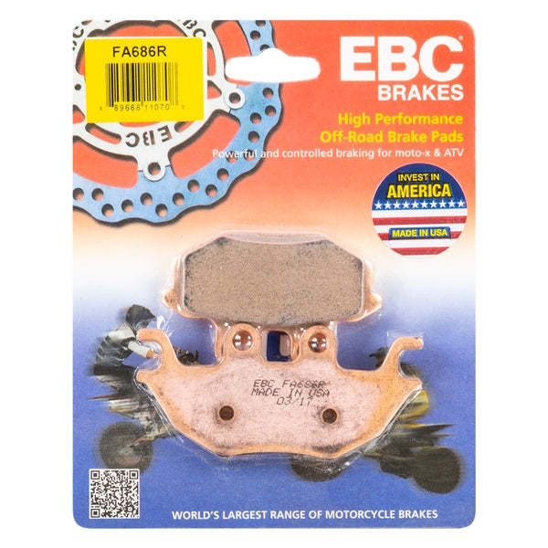 EBC  “R“ Long Life Sintered Brake Pad Sintered metal - Rear left or right