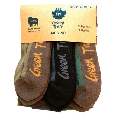 Green Trail Merino Wool Socks Men, Women