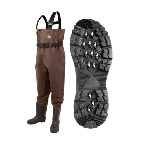 Green Trail StreamFeather Chest Wader - Traction Sole