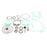VertexWinderosa Complete Gasket Set with Oil Seals - 811 Fits KTM - 159691