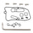 Kimpex Carburetor Mid Body Gasket Kit BETA, HONDA, KTM, SUZUKI, YAMAHA