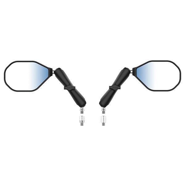 RAM MOUNT Mirror Tough-Mirror Kit - M10-1.25 Bases Long with Reverse adapter