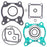 VertexWinderosa Top End Gasket Fits KTM - 188397