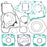 VertexWinderosa Complete Engine Gasket Kit Fits Husqvarna, Fits KTM - 189826