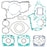 VertexWinderosa Complete Engine Gasket Kit Fits Husqvarna, Fits KTM - 189841
