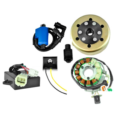 Kimpex HD Stator 200W, CDI Box, Regulator, External Ignition Coil, Flywheel, Puller Fits Yamaha - 225412
