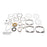 VertexWinderosa Professional Complete Gasket Sets with Oil Seals Fits Arctic cat - 09-711216