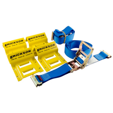 ERICKSON ATV Wheel Chock and Tie-Down Strap Kit 6" - N/A