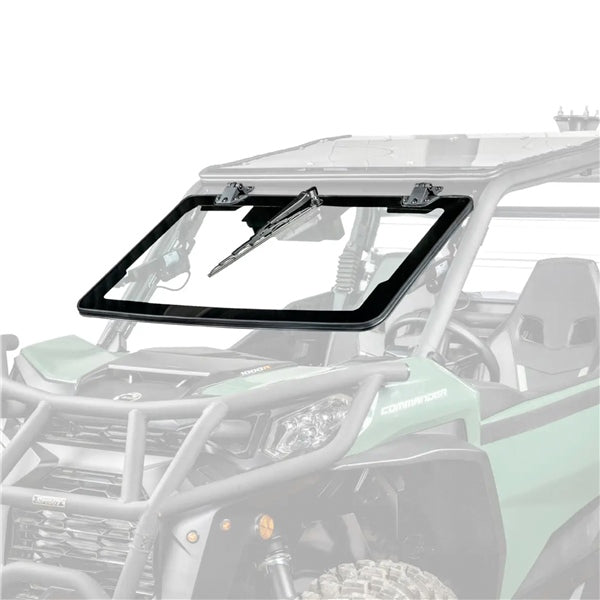 Super ATV Flip Glass Windshield with wiper CAN-AM (BRP)
