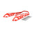 ITEK Bumper Powdercoat Series Rear - Steel - Fits Ski-doo