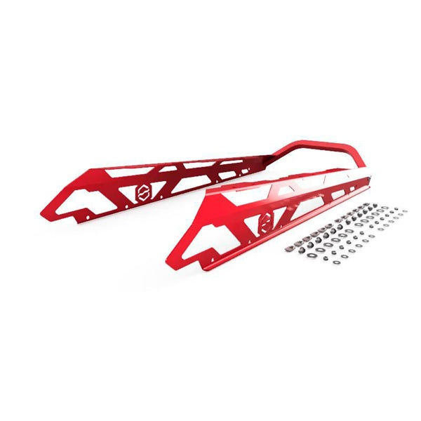 ITEK Bumper Powdercoat Series Rear - Aluminum - Fits Ski-doo