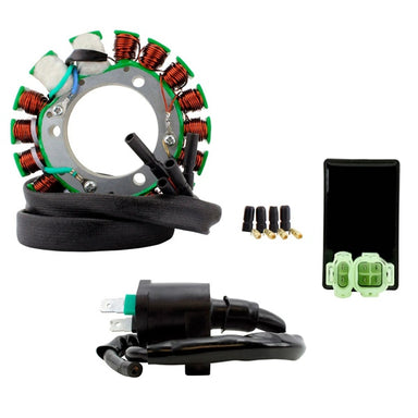 Kimpex HD High Output Stator 200W, CDI Box and External ignition coil Kit Fits Honda - 345468