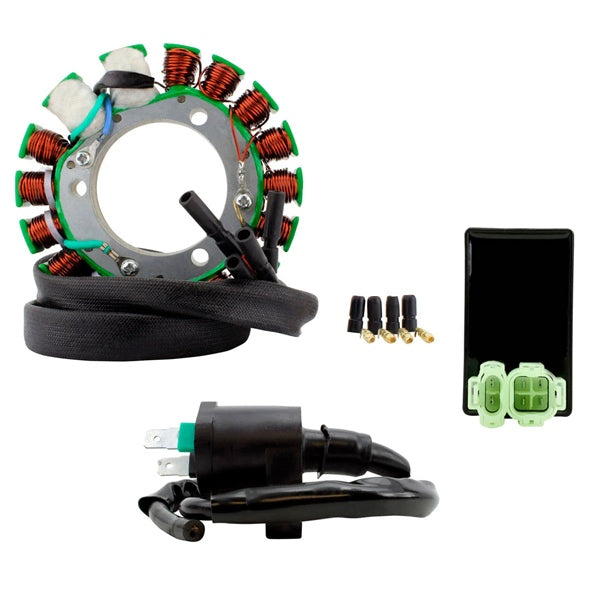 Kimpex HD High Output Stator 200W, CDI Box and External ignition coil Kit Fits Honda - 345468
