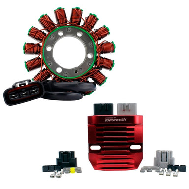 Kimpex HD Generator Stator & Aluminum Mosfet Voltage Regulator Kit Fits Honda - 345518
