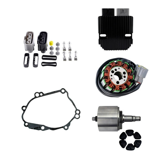 Kimpex HD Stator, Revolt Regulator, Flywheel and Gasket Kit Fits Yamaha - 345600