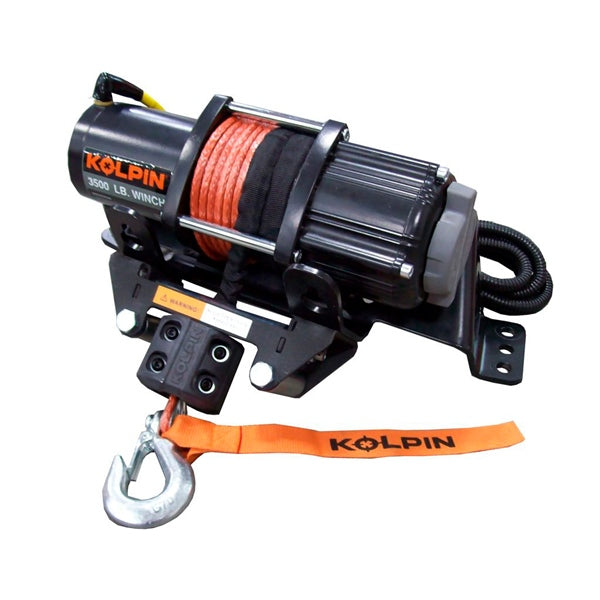 Kolpin Quick-Mount Winch Kit 4500 lbs with Synthetic Rope - Polaris