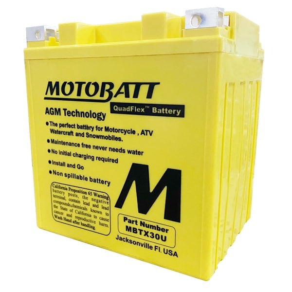 Motobatt Quadflex AGM Battery MBTX30U