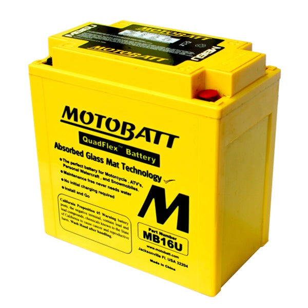 Motobatt Quadflex AGM Battery MB16U