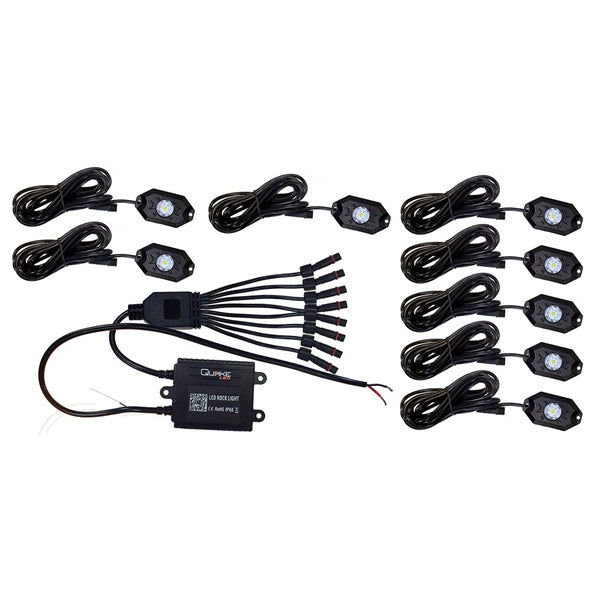 Quake LED Rock Light Kit RGB/White