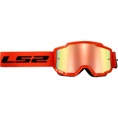 LS2 Charger Plus Goggle Black, High visibility Orange