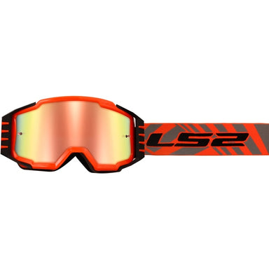 LS2 Charger Pro Goggle Black, High visibility Orange