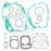 VertexWinderosa Complete Engine Gasket Kit Fits Honda - 404069