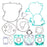 VertexWinderosa Complete Engine Gasket Kit Fits KTM - 404073