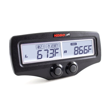 Koso Dual EGT Meter W/RPM & Water Temperature Quick Response EVO Universal - 405065