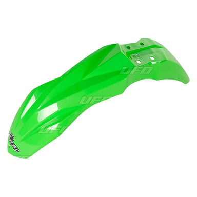 Ufo Plast Enduro Fender with LED Light Fits Kawasaki - Front