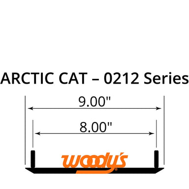 WOODYS Extender Trail III Carbide Runner Fits Arctic cat