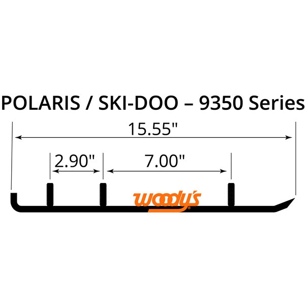 WOODYS Standard Runner Blowmold - Fits Ski-doo