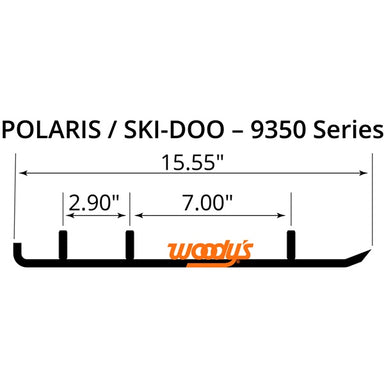 WOODYS Hard Surface Runner Blowmold - Fits Ski-doo