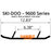 WOODYS Hard Surface Runner Pilot X, Pilot 6.9, Pilot 5.7 SL, Pilot 5.7 SLT, Pilot 5.7, Pilot X 5.7 R, Pilot 7.4, Pilot DS, Pilot DS-2, Pilot DS-3, Pilot DS-4, Pilot RX, Blade XC, Blade DS - Fits Ski-doo
