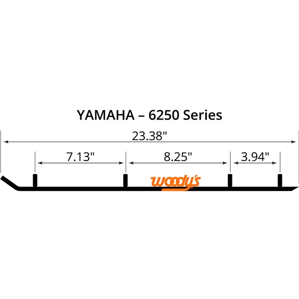 WOODYS Trail Blazer IV Carbide Runner Fits Yamaha