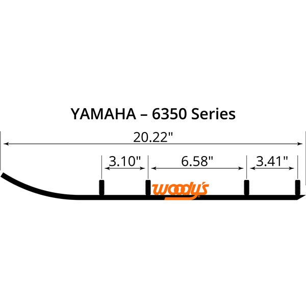 WOODYS Trail Blazer IV Carbide Runner Fits Yamaha