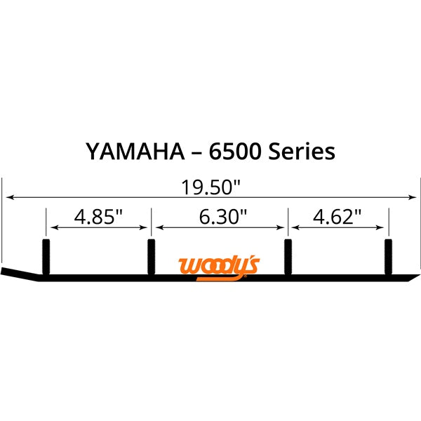 WOODYS Trail Blazer IV Carbide Runner Fits Yamaha