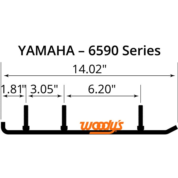 WOODYS Trail Blazer IV Carbide Runner Fits Yamaha