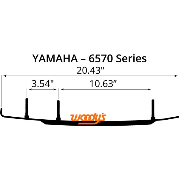 WOODYS Dooly Carbide Runner Wide U lity - Fits Yamaha