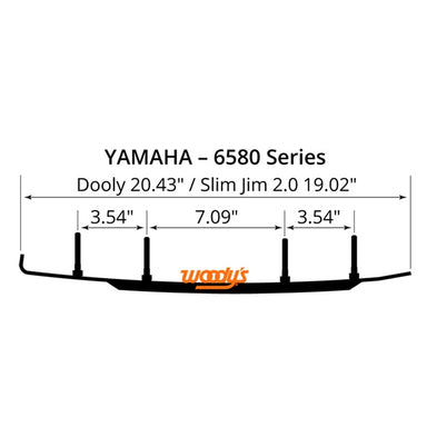 WOODYS Dooly Carbide Runner 8HG Single Keel - Fits Yamaha