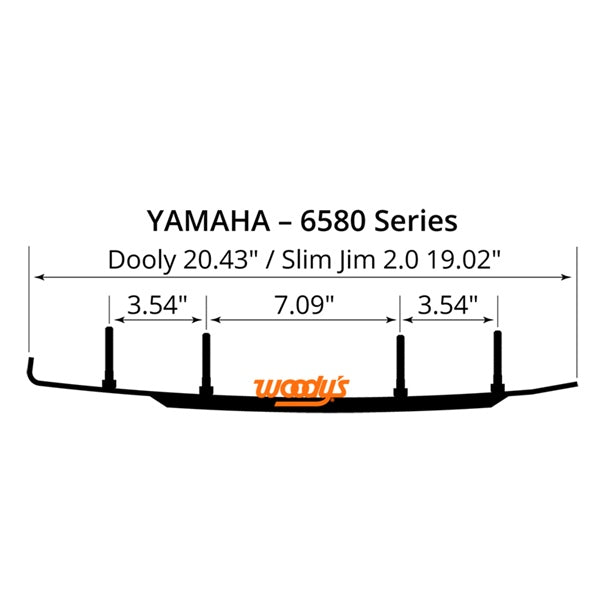 WOODYS Dooly Carbide Runner 8HG Single Keel - Fits Yamaha