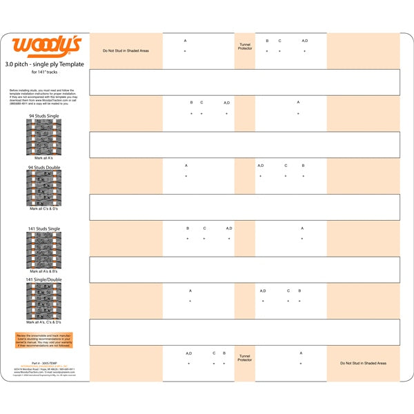 WOODYS 300S Template