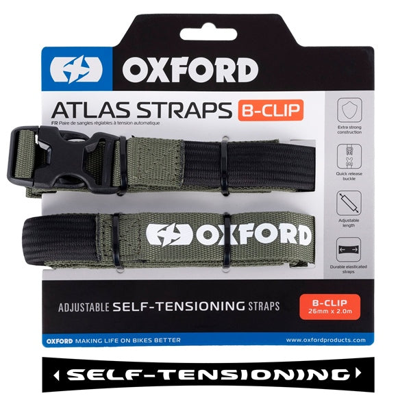 Oxford Products Atlas B-Clip Straps 2 m